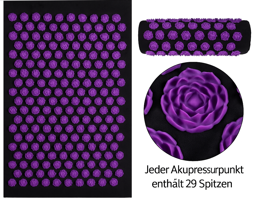 Medolign® Akupressurmatte – Regeneration für Rücken, Nacken & Geist